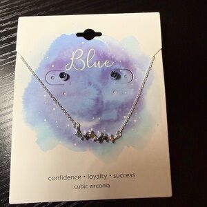 Silver Cubic Zirconia Necklace and Earring Set